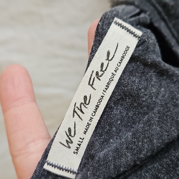 We The Free Black Oversized Tank Top Size Small - Picture 4 of 7